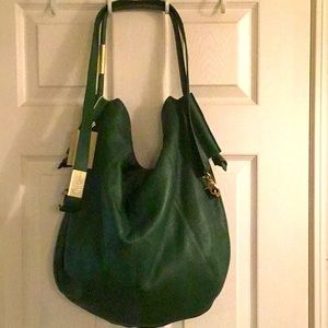 Made in ITALY” Green, Leather bag💕(NWT)